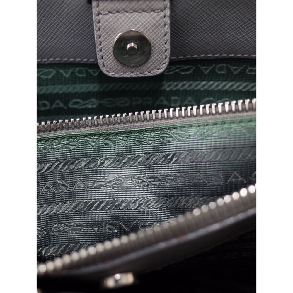 Prada Leather Bag Bag Saffiano Shoulder Tote Galleria - Picture 7 of 9